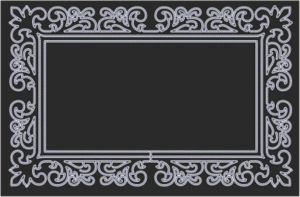 Фото-зона <Багет> Резной узор ФЗ-2 (2670*4150)
