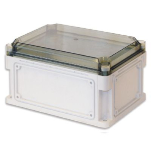 Корпус RAM box без МП 300х150х160 мм, с фланцами, прозрачная крышка  высотой 35 мм, IP66/IP67