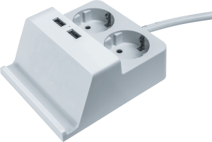 Удлинитель Navigator 61 457 NPE-USB03-02-150-E-3X1с/з 2 гн.1.5м USB2.1A