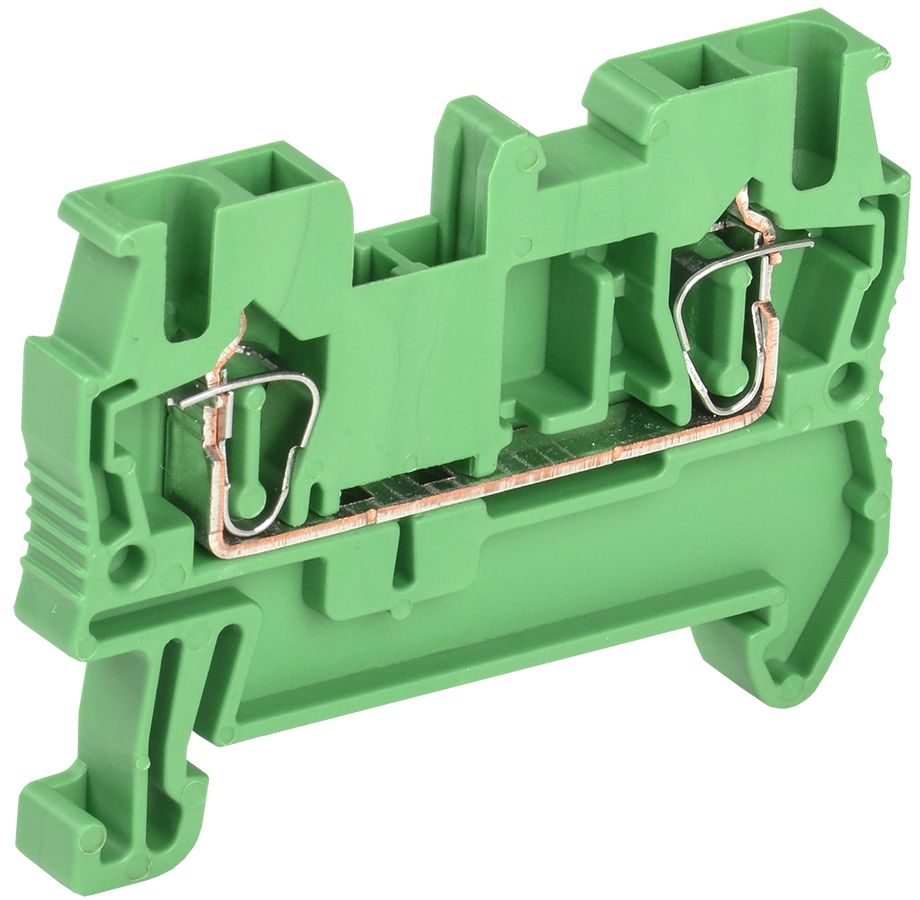 Клемма пружинная КПИ 2в-2,5 31А зеленый IEK