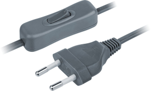 Шнур Navigator 61 722 NPS-FS-170-2x0.5-GR 1.7м с выкл. серый