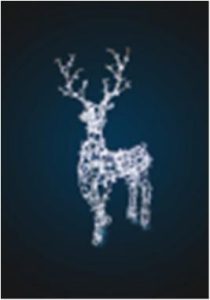 Инсталляция <отсутствие серии> Олень 3D  (2100*1000)