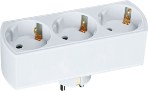 Разветвитель Navigator 94 672 NAD-L-3E-WH 3 гн. (в ряд) с/з