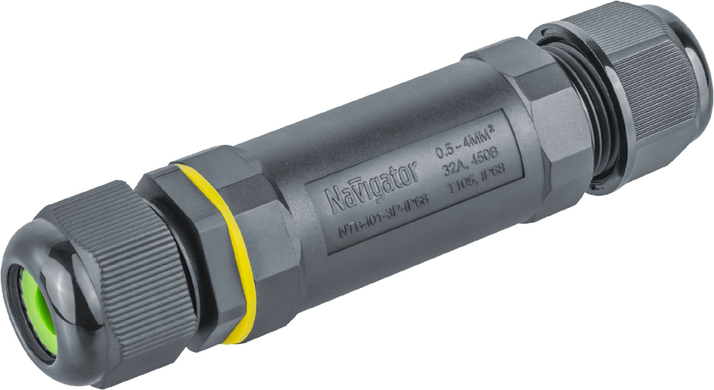 Коннектор Navigator 82 830 NTB-I01-3P-IP68 I-образный 3PIN