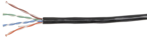 ITK Каб. вп U/UTP, кат.5E 4х2х24AWG solid, LDPE, 305м, чер.