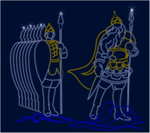 Инсталляция <Пушкин> Витязи (4250*4850)