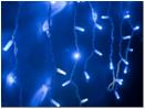 Бахрома LED-RPLR-160-4.8M-240V-B/WH-F(CW) W/O Flash (24 LED) с нитями разной длины влагозащищенный, 4,8 м, белый каучуковый провод, синие светодиоды с белым флэш, (10 шт/кор), соединяемый, (без силового шнура)