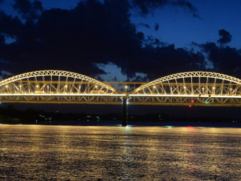 подсветка и освещение нового борского моста