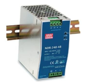 Источник питания на DIN-рейку 24 В,10 А,240 Вт, MEANWELL, I класс защиты, 63х125х113 мм