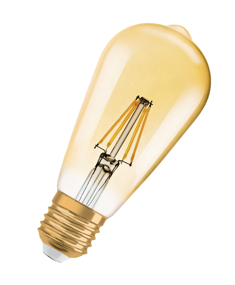Лампа Vintage 1906 LED CL Edison  FIL GOLD 37 non-dim  4W/825 E27