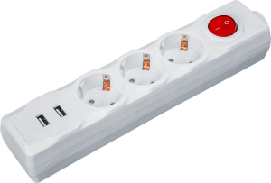 Удлинитель Navigator 61 455 NPE-USB01-03-180-ESC-3X1 с/з выкл.3 гн.1.8м USB2.1A