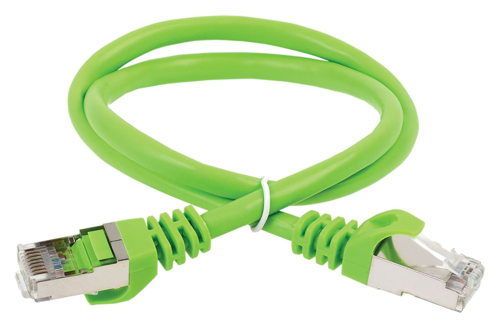 ITK Коммутационный шнур кат. 5Е FTP PVC 15м зеленый