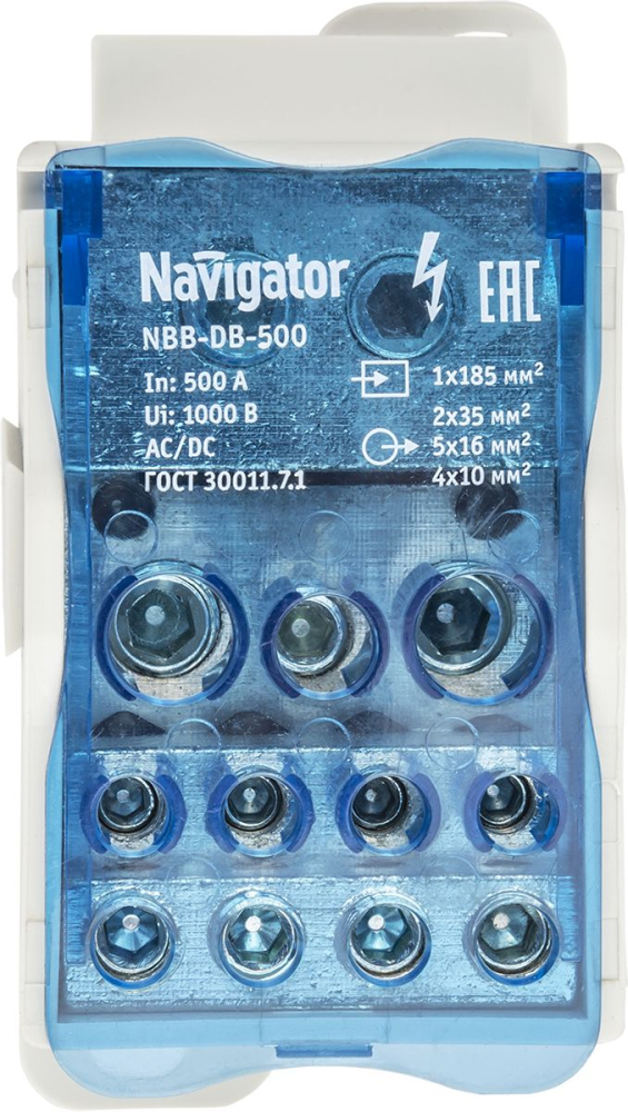 Блок распределительный  Navigator 61 083 NBB-DB-500 (1 шт/упак)