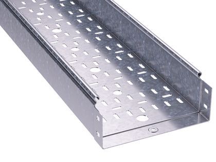 Лоток перфорированный 150х80 L 3000 толщ. 1,0 мм, горячеоцинкованный