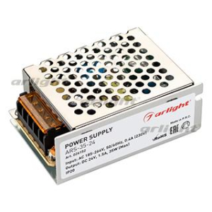 Блок питания ARS-35-24 (24V, 1.5A, 35W) (Arlight, IP20 Сетка, 2 года)
