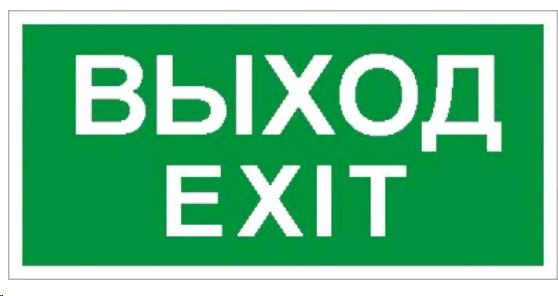 ПЭУ Выход/Exit (230х230)