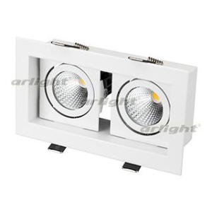 Светильник CL-KARDAN-S180x102-2x9W Day (WH, 38 deg) (Arlight, IP20 Металл, 3 года)