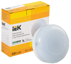 Светильник LED ДПО 1001 8Вт 4000K IP54 с акуст.датч. IEK