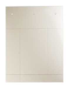 Табличка полужесткая для маркировки оболочек 100x60мм. Клейкое основание. ПВХ. Металлик