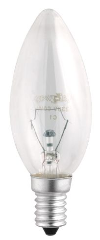 Лампа B35  240V  60W  E14  clear Jazzway