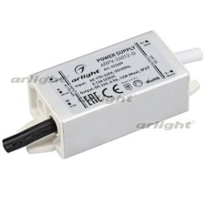 Блок питания ARPV-24012-D (24V, 0.5A, 12W) (Arlight, IP67 Металл, 3 года)
