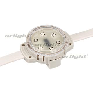 Модуль управляемый SOLEX-DMX-3535-6-24V RGB 120deg (D40x16mm, 1.5W, IP67) (Arlight, Пластик, 3 года)