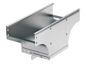 Ответвитель TDSA Т-обр. вертикальный 150/200 в комплекте с крепежными элементами и соединительными пластинами, необходимыми для монтажа, цинк- ламельный