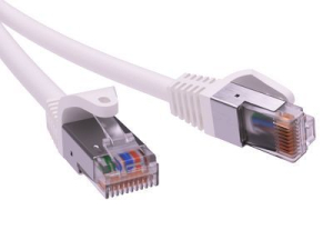 Патч-корд экранированный CAT6 F/UTP 4х2, LSZH, белый, 0.5м