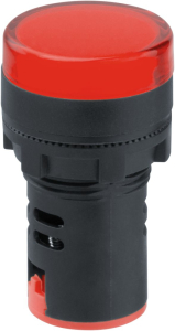 Лампа индикаторная Navigator 82 801 NBI-I-AD22-230-R красная d22мм 230В AC/DC