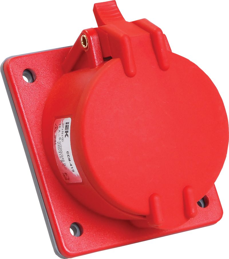 Розетка встраиваемая ССИ-415 16А-6ч/200/346-240/415В 3Р+PЕ+N IP44 MAGNUM ИЭК