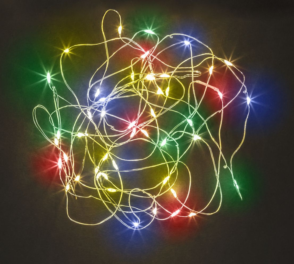 Гирлянда Navigator 93 692 NGF-ML-001-01 (роса RGBY 60 микро 3м 230В)